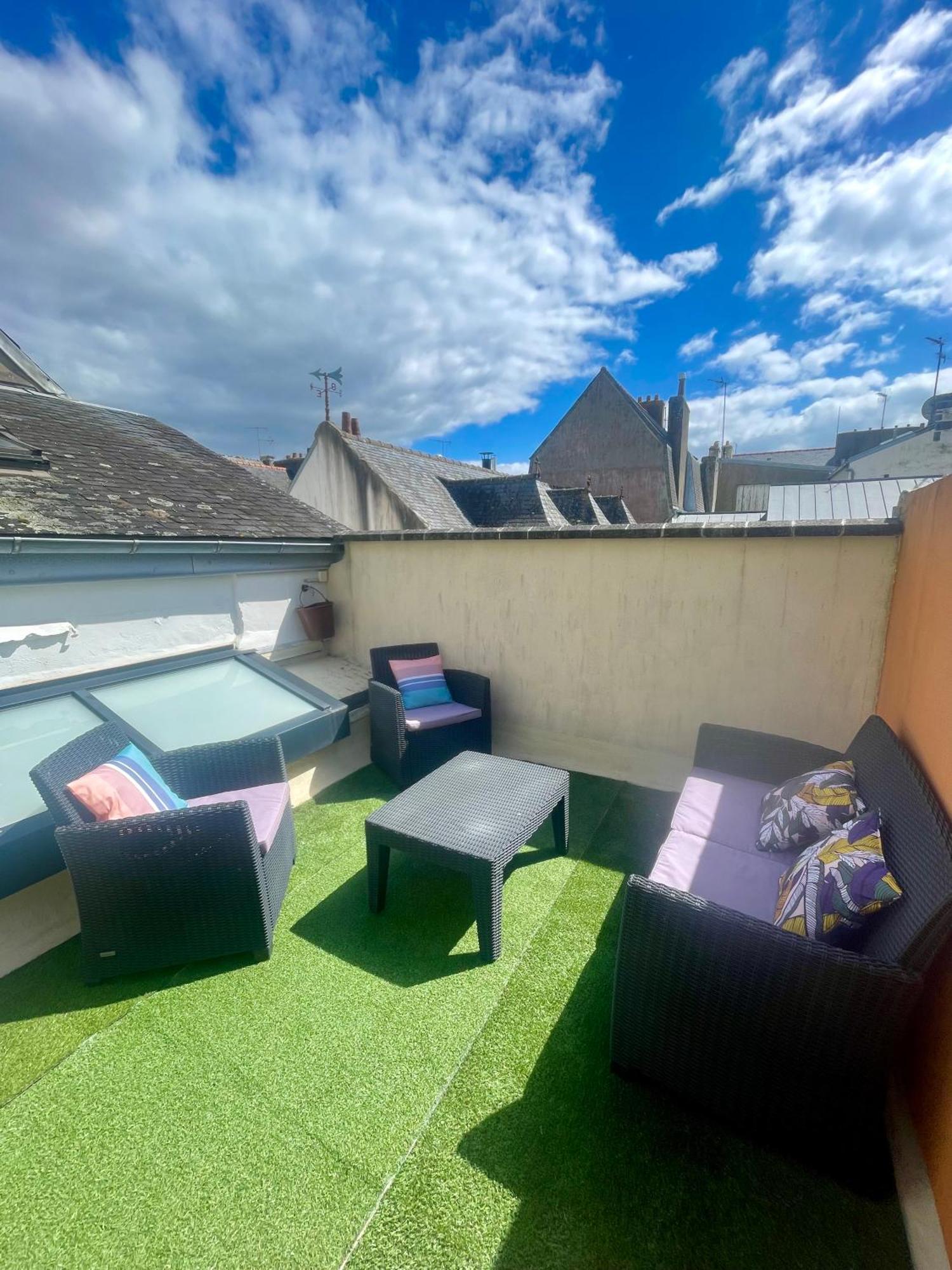 Charmant Appartement Avec Terrasse Entre Centre-Ville Et Plages De Concarneau Ngoại thất bức ảnh